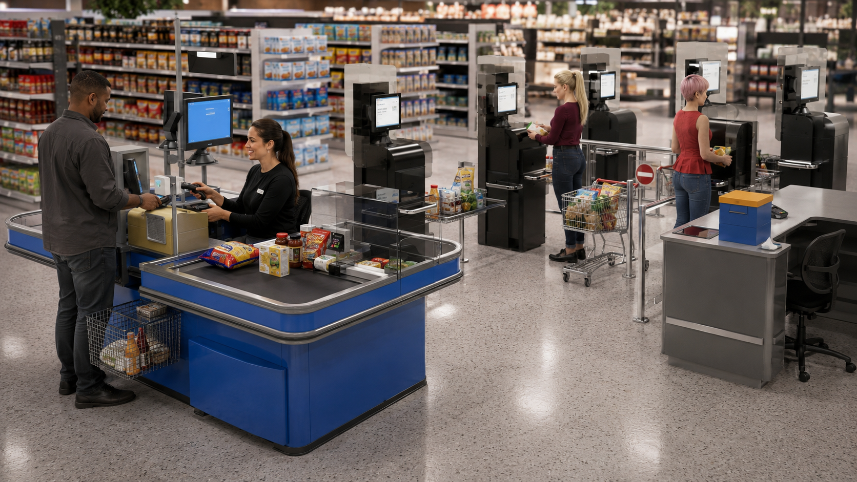 Línea de Cajas para Supermercado: Tipos, Medidas y Cómo Diseñar el Sector de Cobro